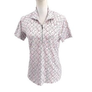 GGblue Luxe Sport Womens Size Small Quarter Zip Short Sleeve Golf Polo UPF 30+